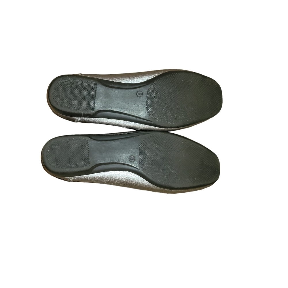 Unknown Designer Silver Flats 8 - image 2